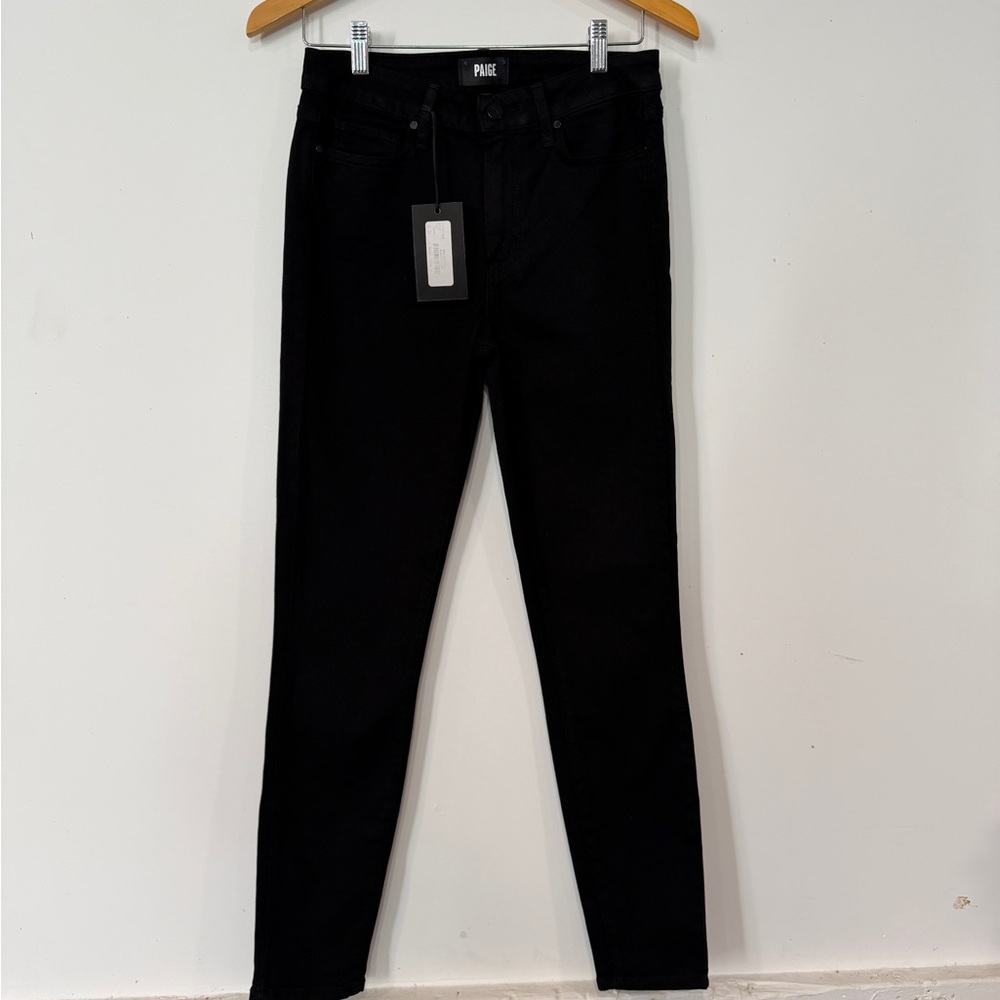 PAIGE High Rise Muse Women's Classic Black Skinny Jeans